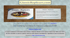 Desktop Screenshot of glassicreplicars.com